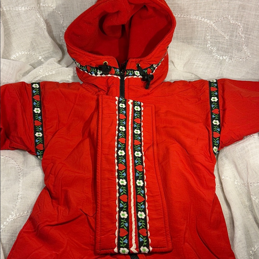 Wintergreen handmade fully lined with hood winter suit Size 18mo K00056 - Picture 7 of 16